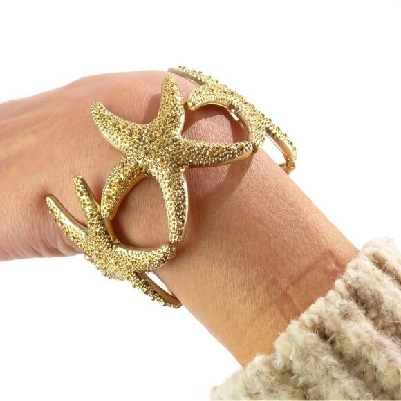 Summery Starfish bracelet A422 - Picture 1 of 4